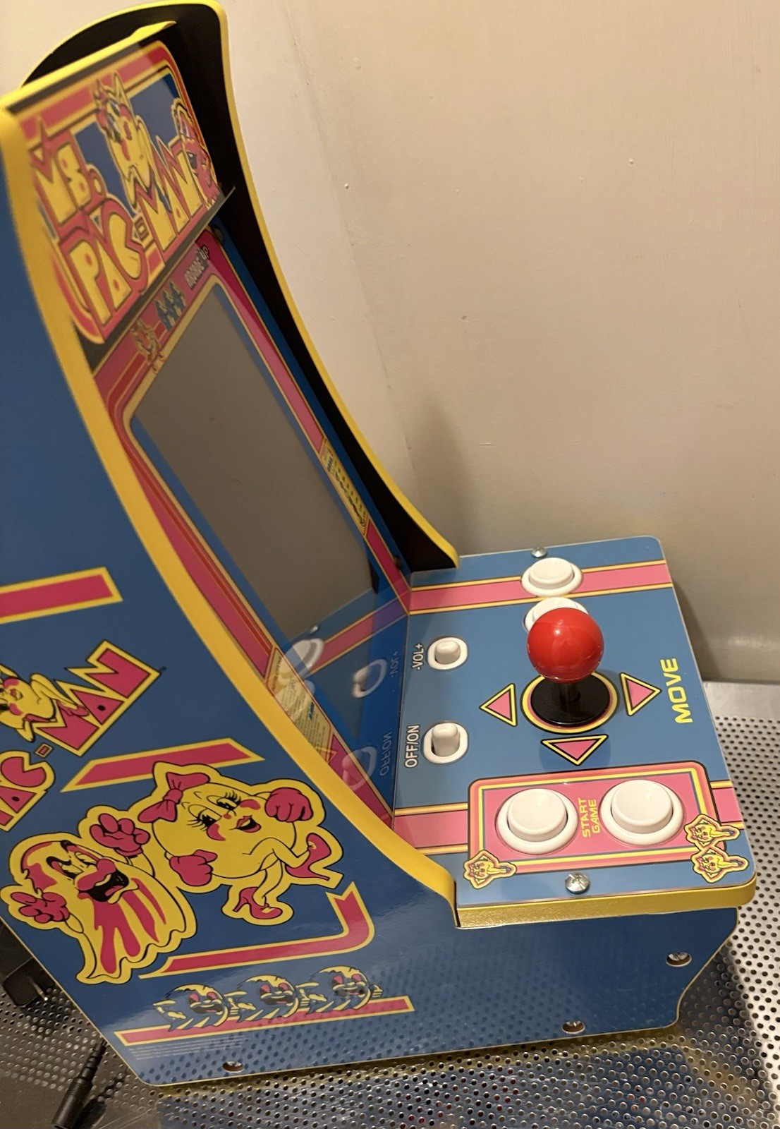 Ms Pac-Man Tabletop Arcade 16″ 4 Games In 1 Galaga Pac-man Plus WORKS GREAT