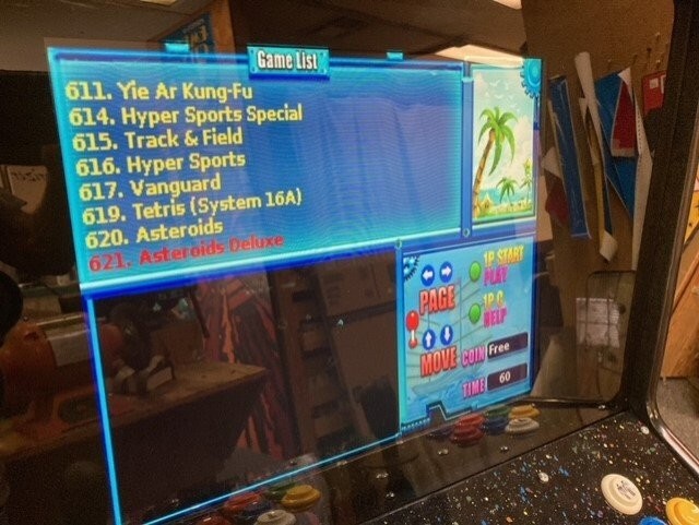 621 Games Arcade Game (Updated Electronics) Good Adition To A 60 In One