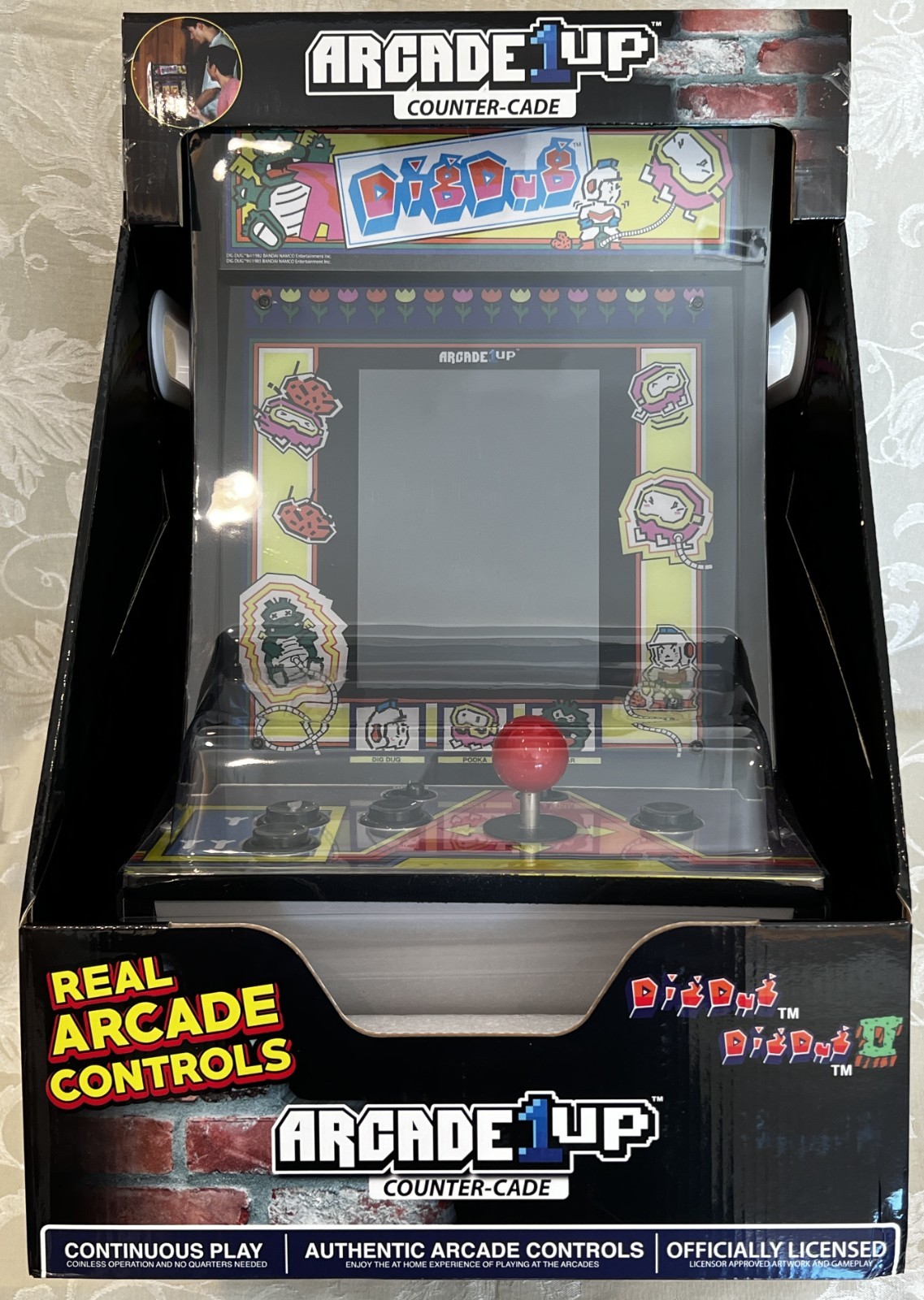 Dig Dug Arcade 1Up Countercade Tabletop – Tested See Video – Original Box