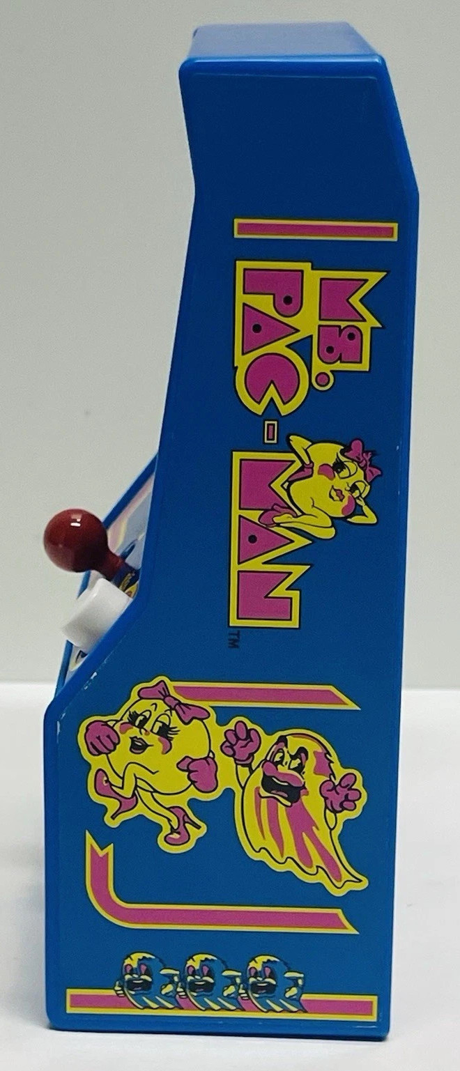 2018 Bandai Namco Ms. Pac-man Handheld Retro Mini Arcade Game / Works