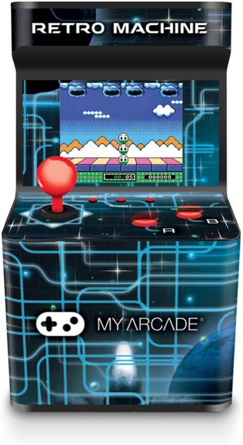 Nostalgic Compact Mini Arcade: 200 Games, Portable, Realistic, 5.75″ Tall