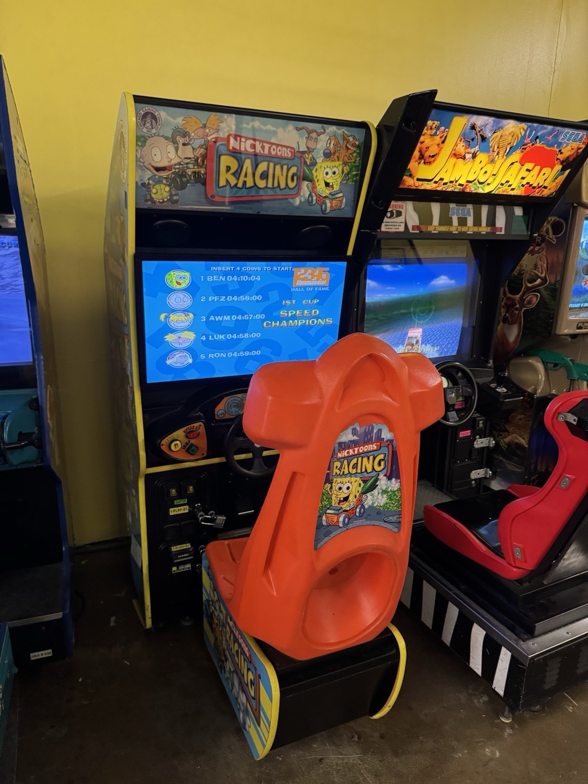 Nicktoons Racing Arcade Machine – 32” LED, Bill & Coin Acceptor – Works 100%!