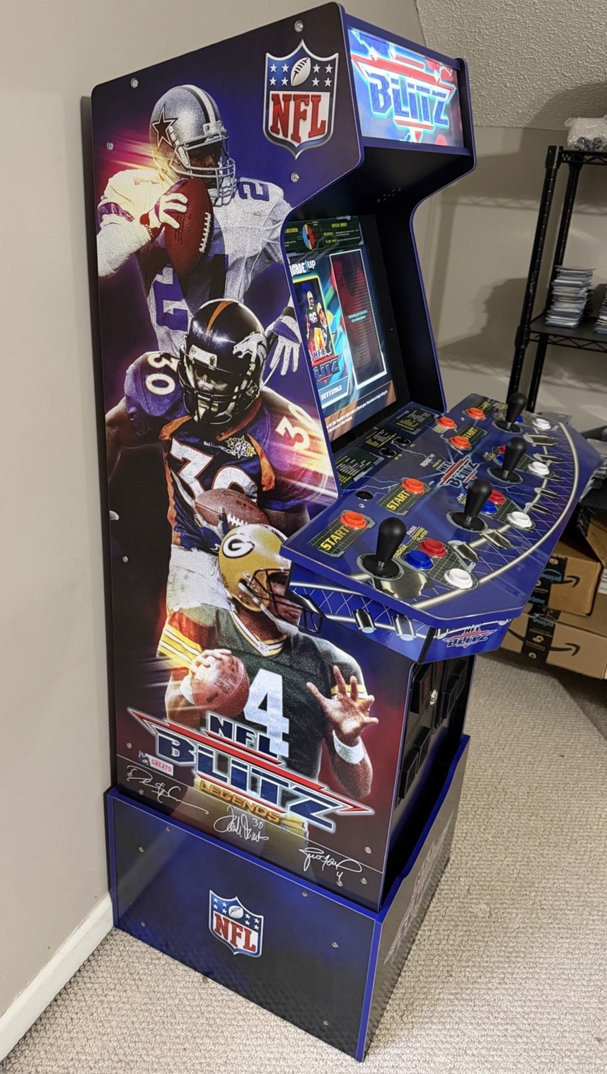 Arcade1Up NFL Blitz With Riser And Stool