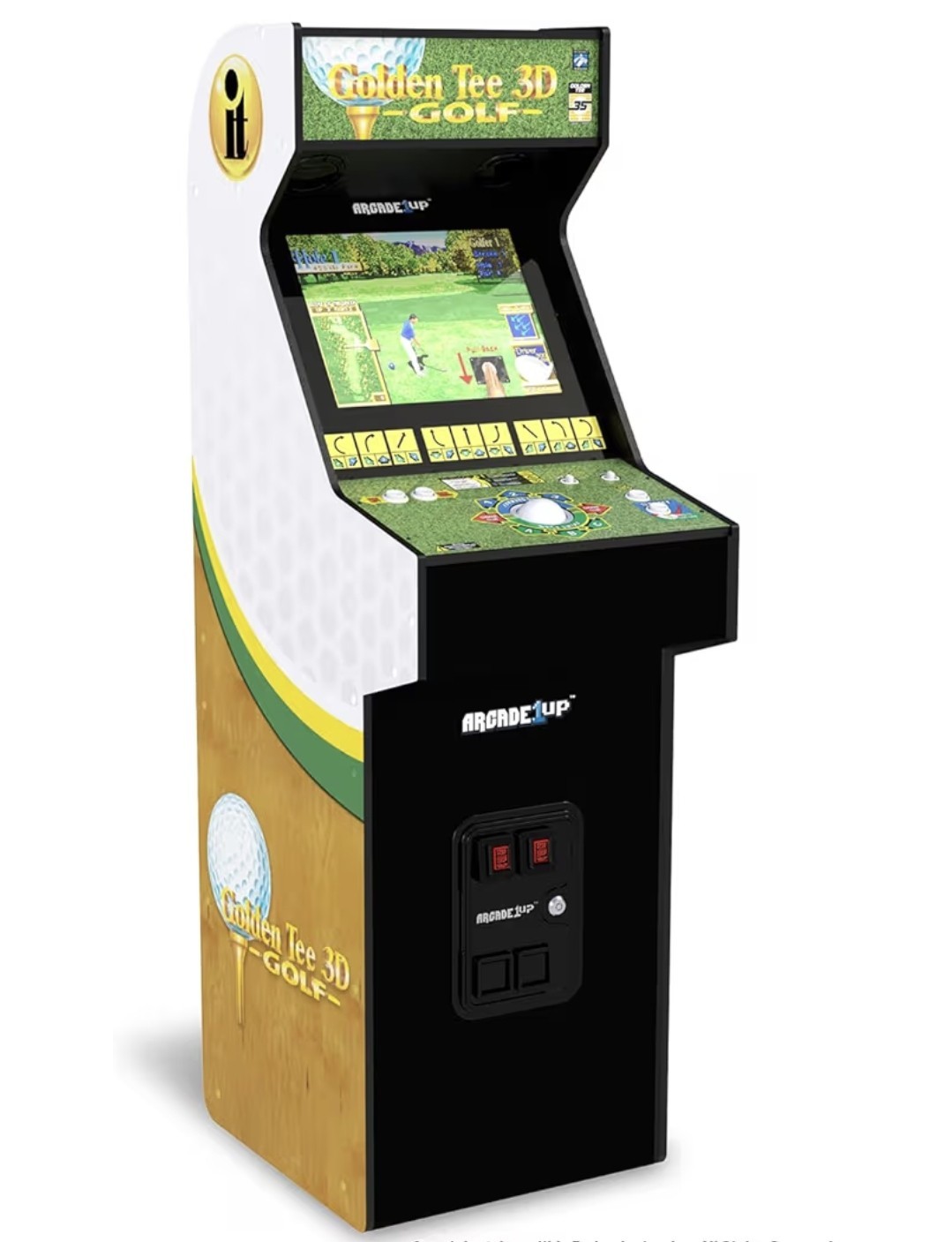 Golden Tee 3D Deluxe Arcade Machine Built Home Over 5-Foot-Tall WE SHIP OVERSEAS