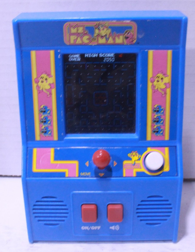 Ms.Pac-man Handheld Retro Mini Arcade Game 2018 Bandai Namco Basic Fun #09614