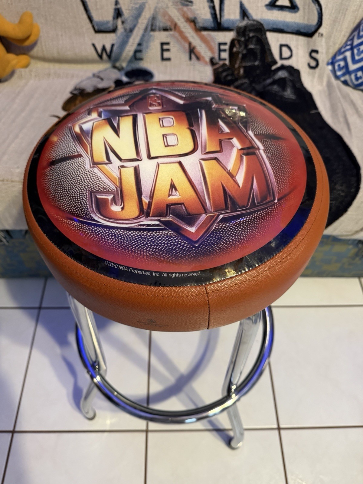 Arcade 1Up NBA Jam Arcade Stool Exclusive And RARE Design