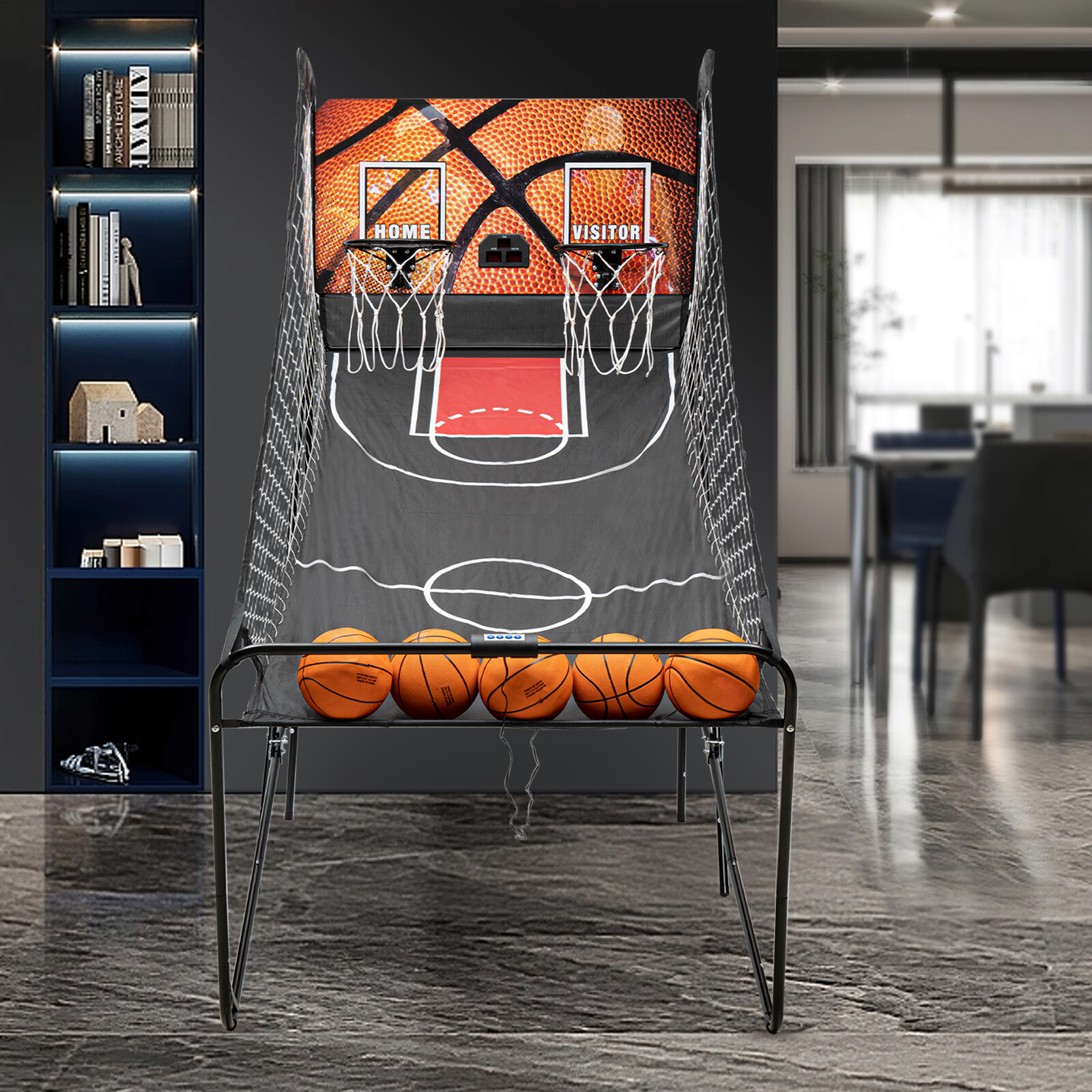 NEW ELECTRONIC DUAL SHOT ARCADE BASKETBALL SCORER ARCADE GAME BASKETBALL ARCADE