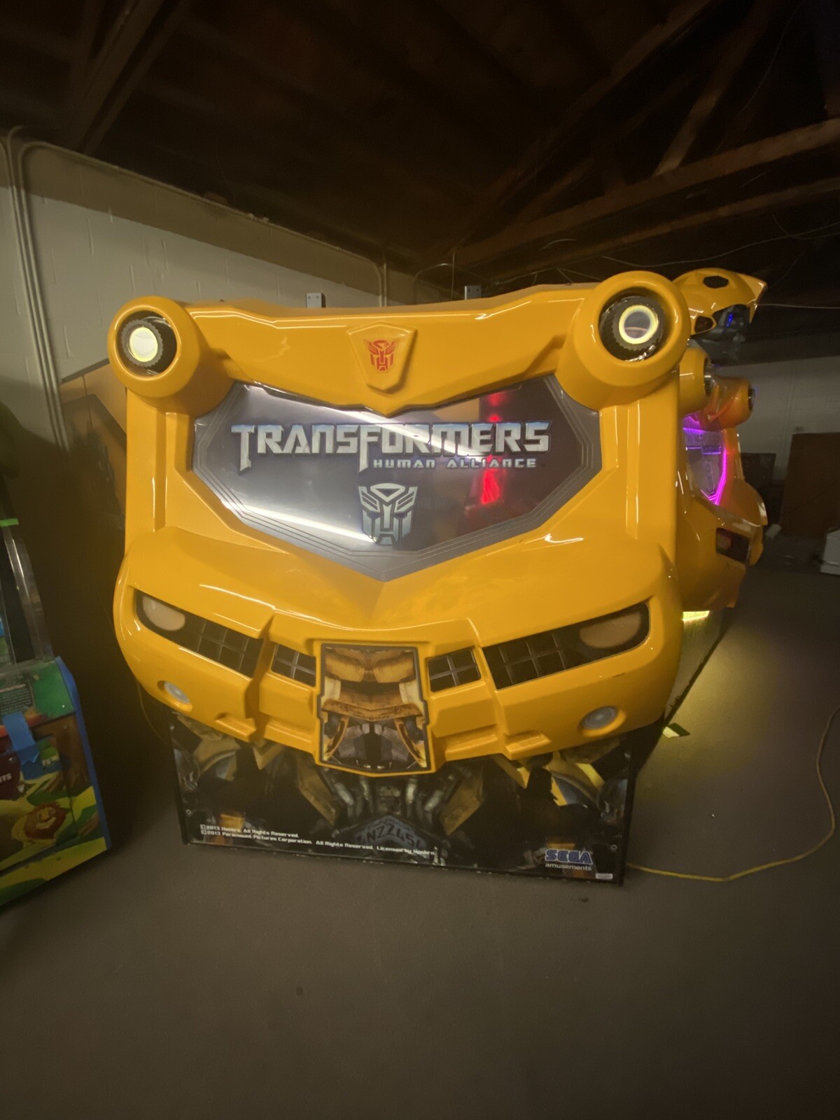 Transformers Human Alliance Arcade Game and Donor Parts Game