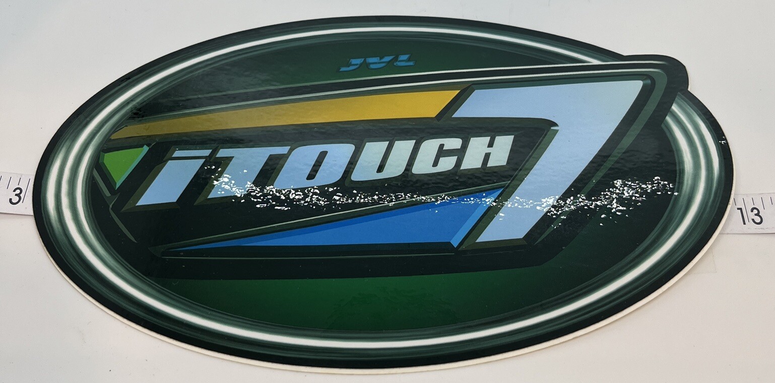 ITOUCH 7 Decal Sticker Touchscreen Bar Video Game Arcade by JVL