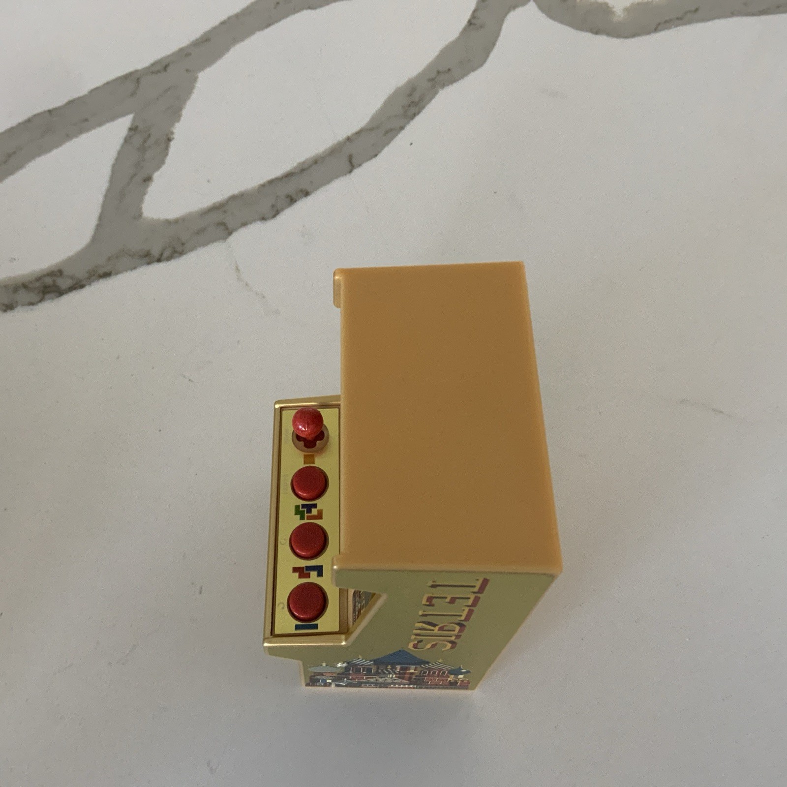 Tetris Hand Held Classic Arcade GOLD Mini Retro VIDEO Game TESTED WORKS FUN