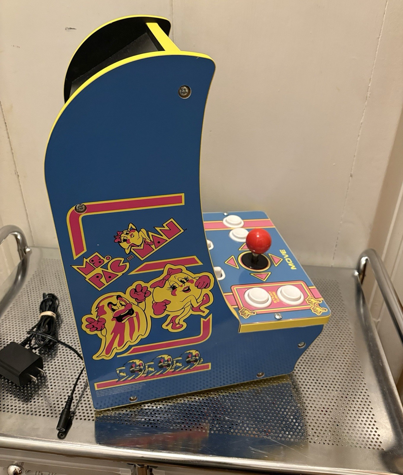 Ms Pac-Man Tabletop Arcade 16″ 4 Games In 1 Galaga Pac-man Plus WORKS GREAT