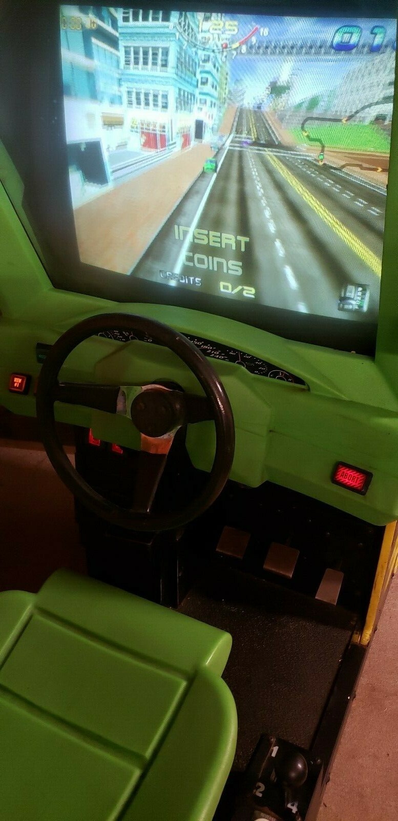 Rush the Rock Sit Down Driver Video Arcade Game, Atlanta, Working (#317)