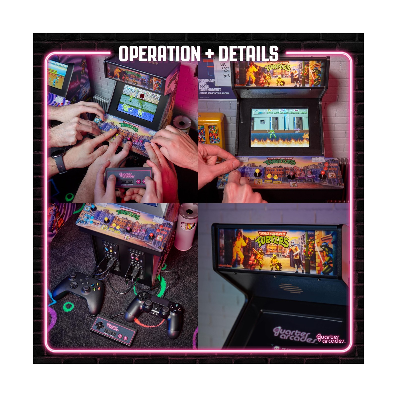 Numskull Quarter Arcades Teenage Mutant Ninja Turtles Collector’s Edition Min…