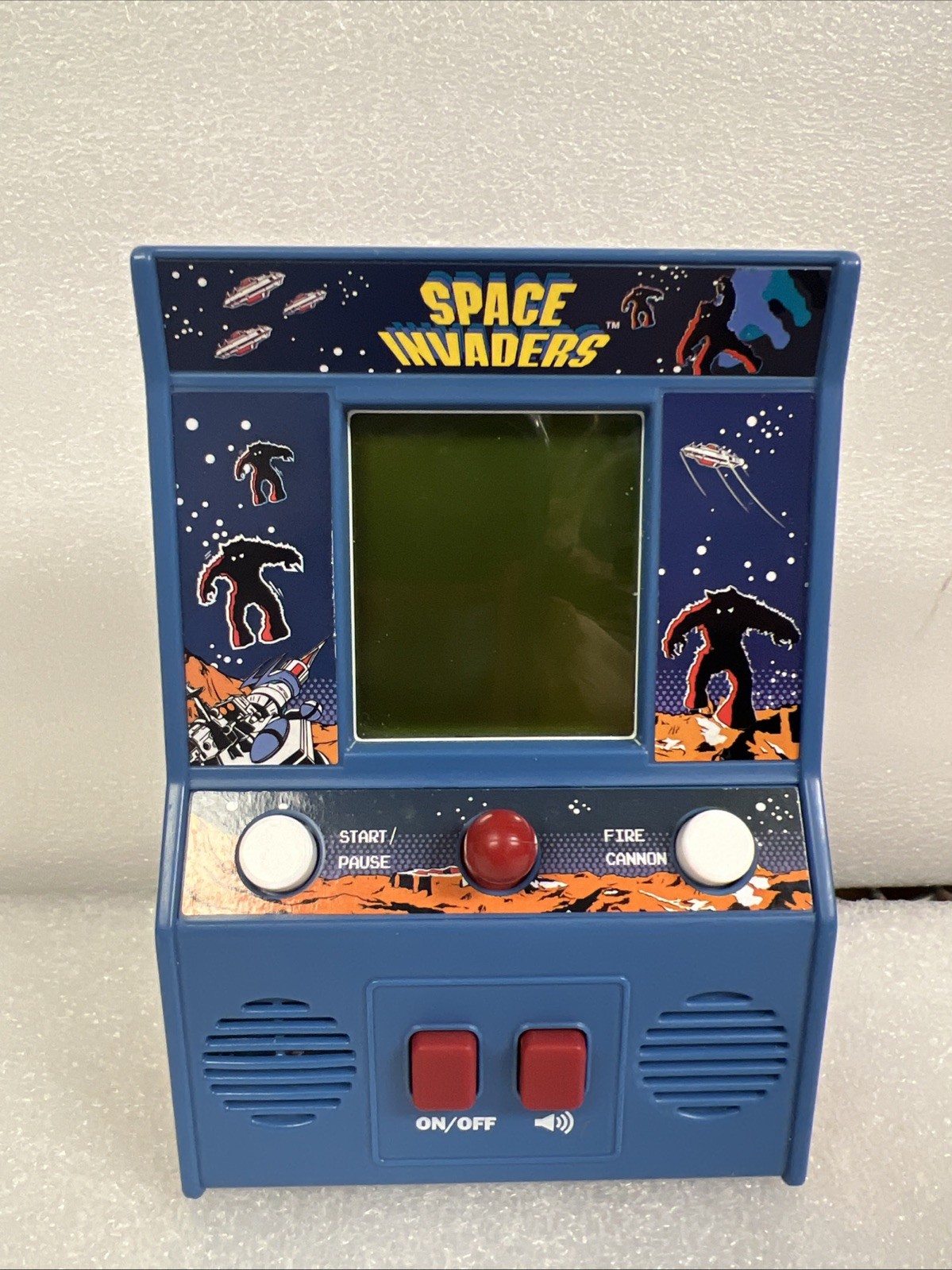 Space Invaders Mini Handheld Arcade Game Official by Taito – Tested Working