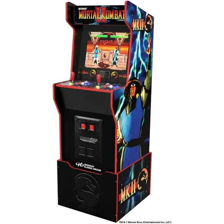 Arcade 1Up, Mortal Kombat Midway Legacy 12-in-1 without riser – with Lit Marquee
