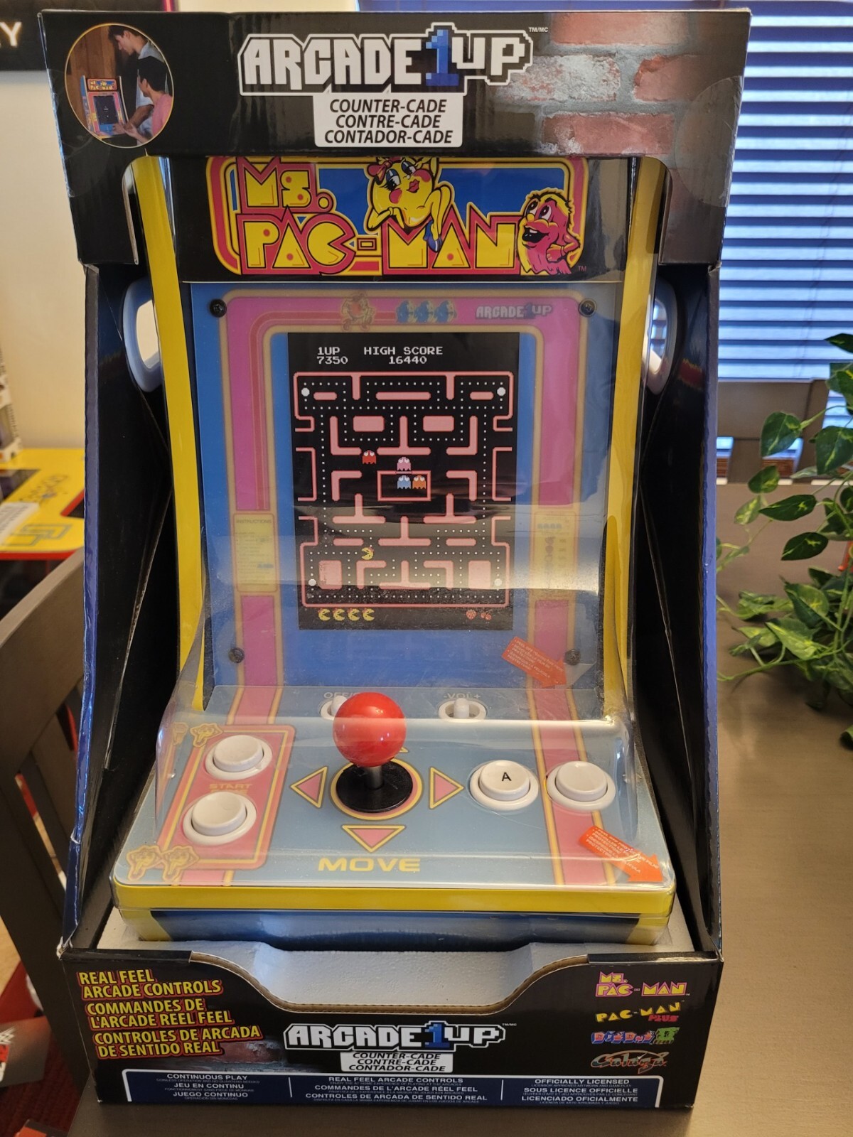 Arcade1Up Ms Pac-Man- 1 Player Countercade- NEW