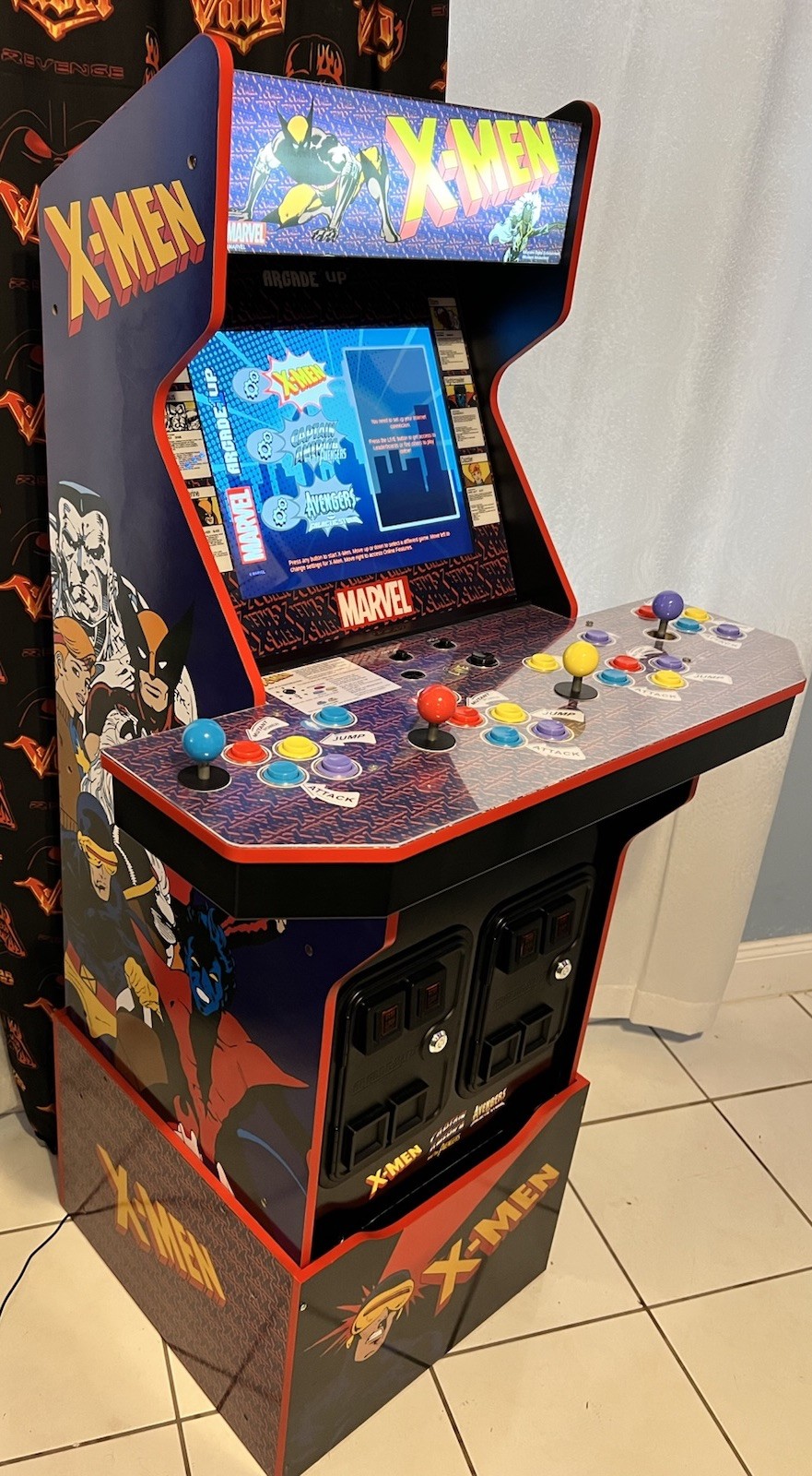 🕹️ARCADE1UP X-MEN 4 Arcade PLAYER ORIGINAL W RISER – WORKING GREAT