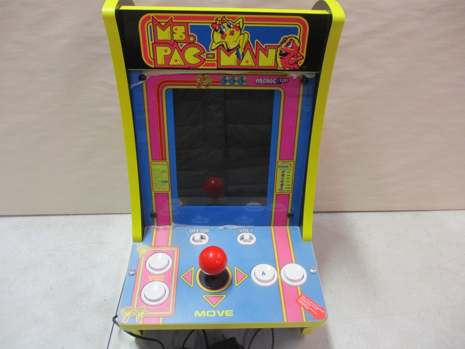 Arcade1Up Ms. Pac-Man Table Top Arcade Game