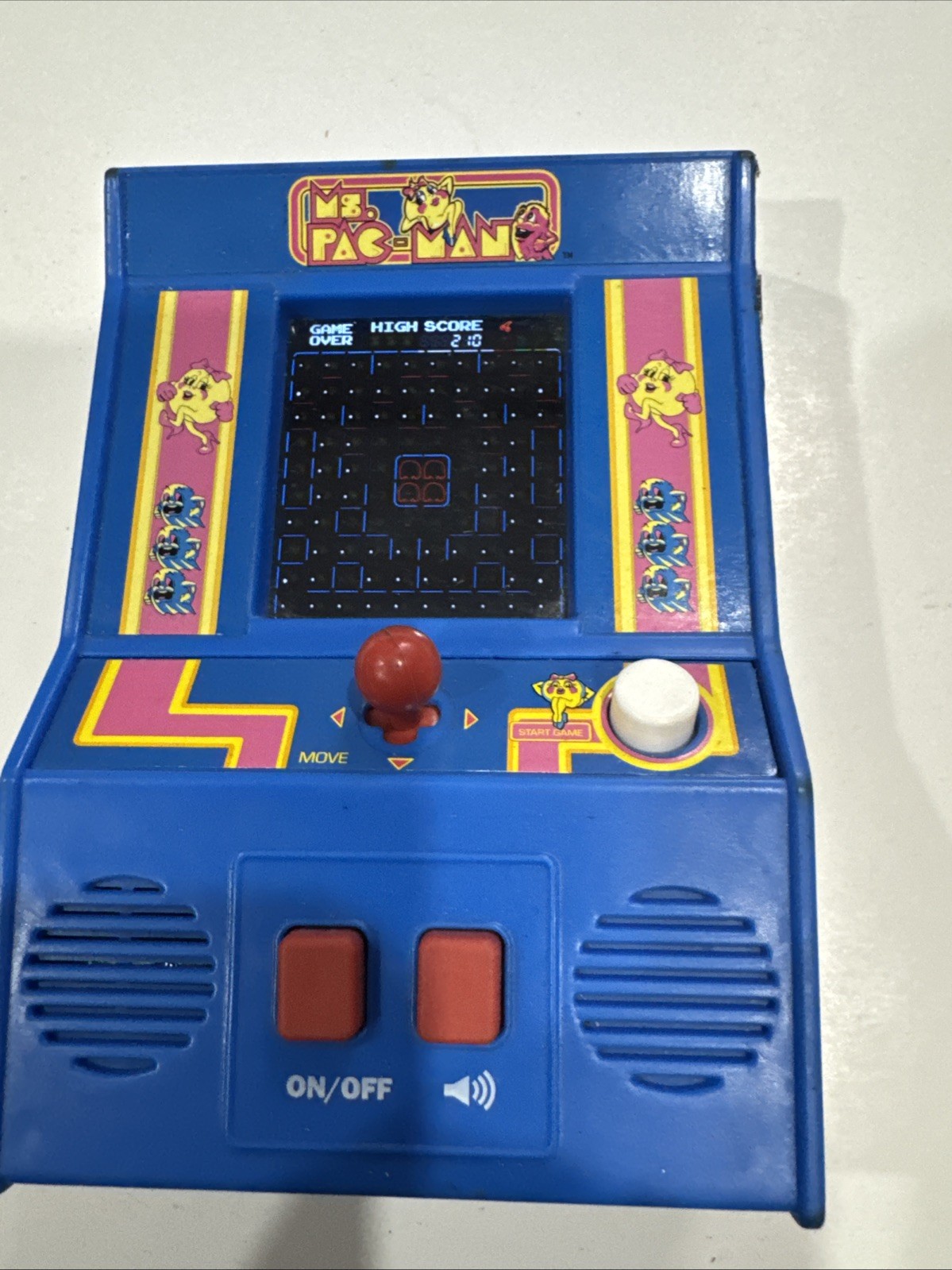 Namco Ms. Pac-Man My Arcade 7” Mini Arcade Machine Video Game Bandai Working #14