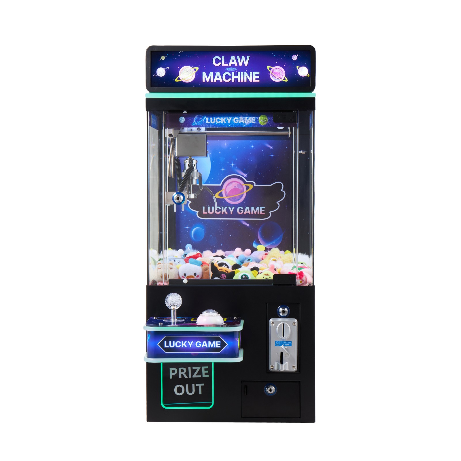 VEVOR Claw Crane Machine Medium Arcade Game with Light Sound Black Purple