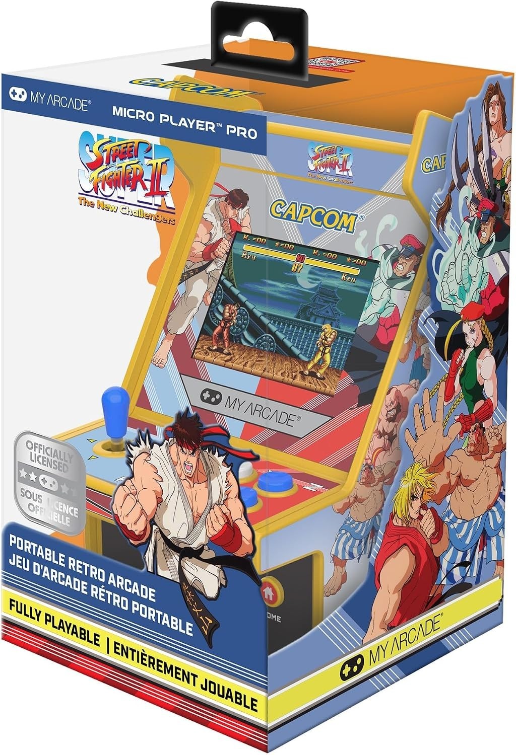 Street Fighter II Micro Player Pro: 2 Capcom Games, 2.75″ LCD, Retro Arcade Fun
