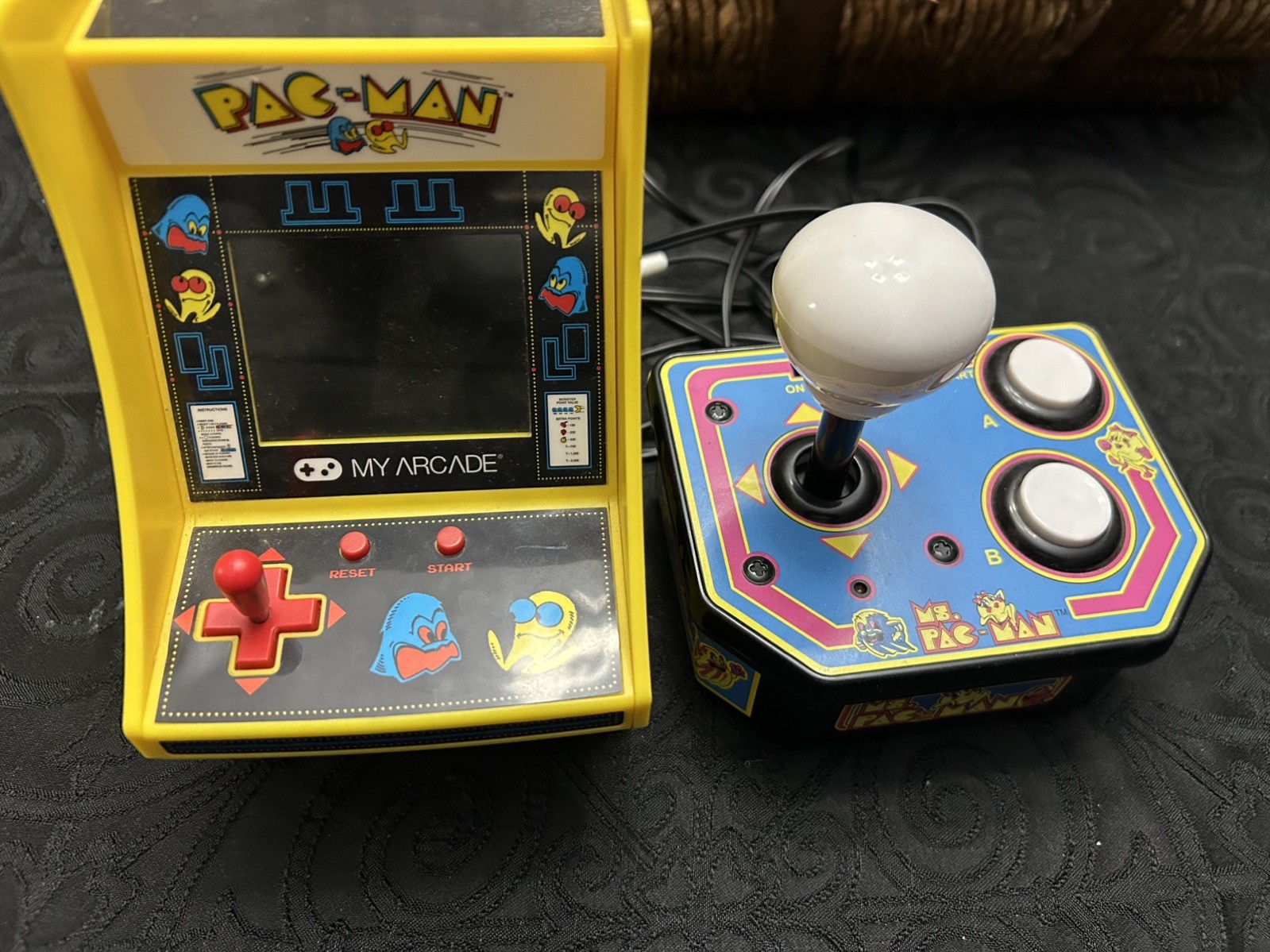 PAC-Man My Arcade Machine Table Top Handheld Mini & Ms PAC Man