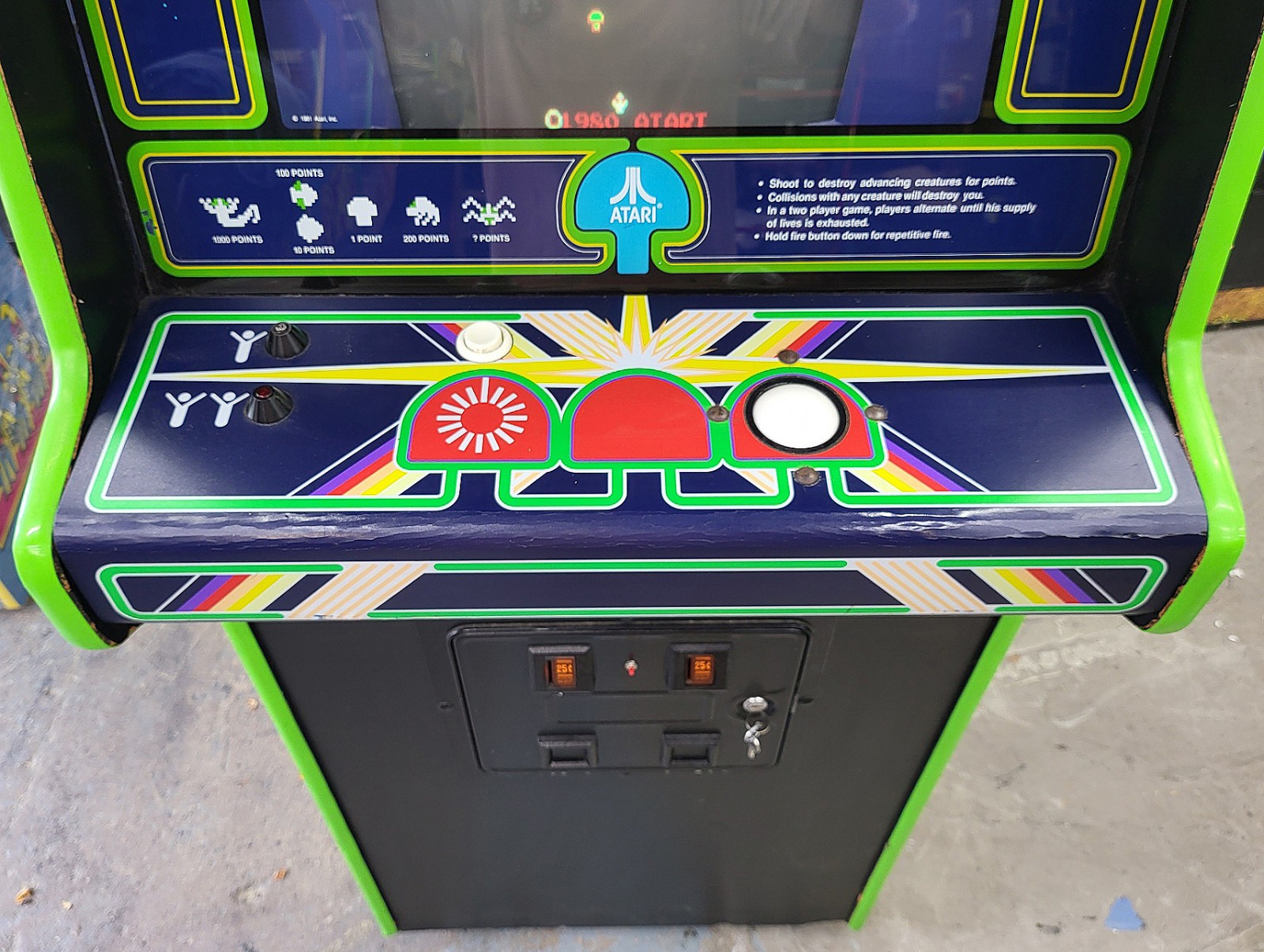 CENTIPEDE Stand Up Full Size Original Arcade Machine Classic Video Game – WORKS!
