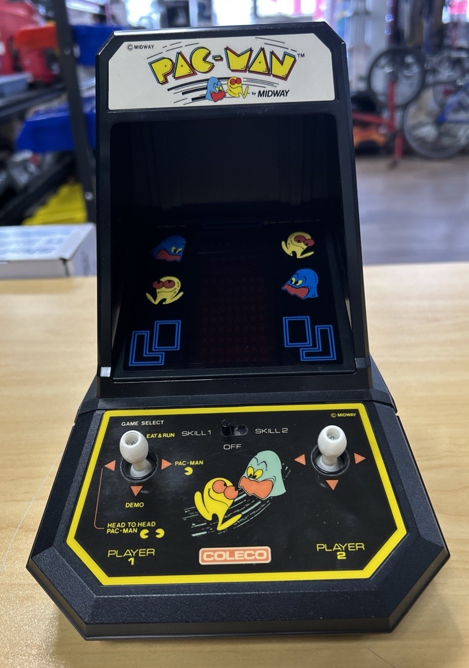 Midway Coleco PAC-MAN Mini Arcade Game 77324A 2390 Japan 1981 Battery Operated