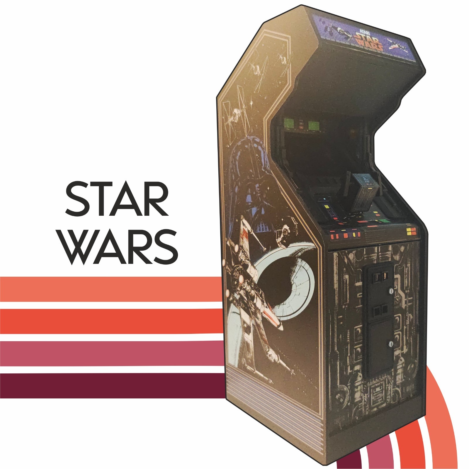 Star Wars 1/6 scale mini working arcade cabinet (Playscale, New Wave Toys).