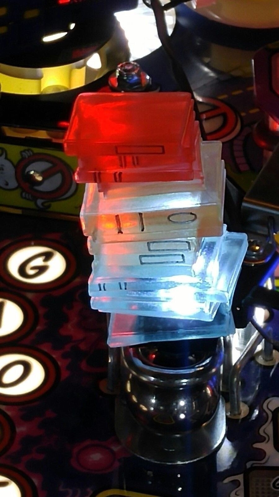 Ghostbusters Glowing Symetrically Stacked Colored Books