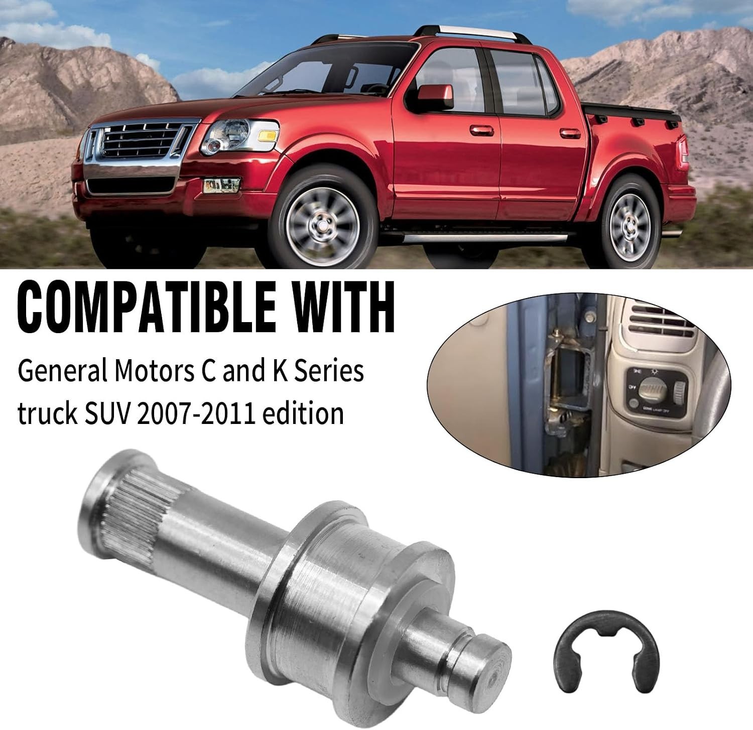 Door Hinge Roller Pin and Bushing Repair Kit Replacement for GMC/GMK Series T…