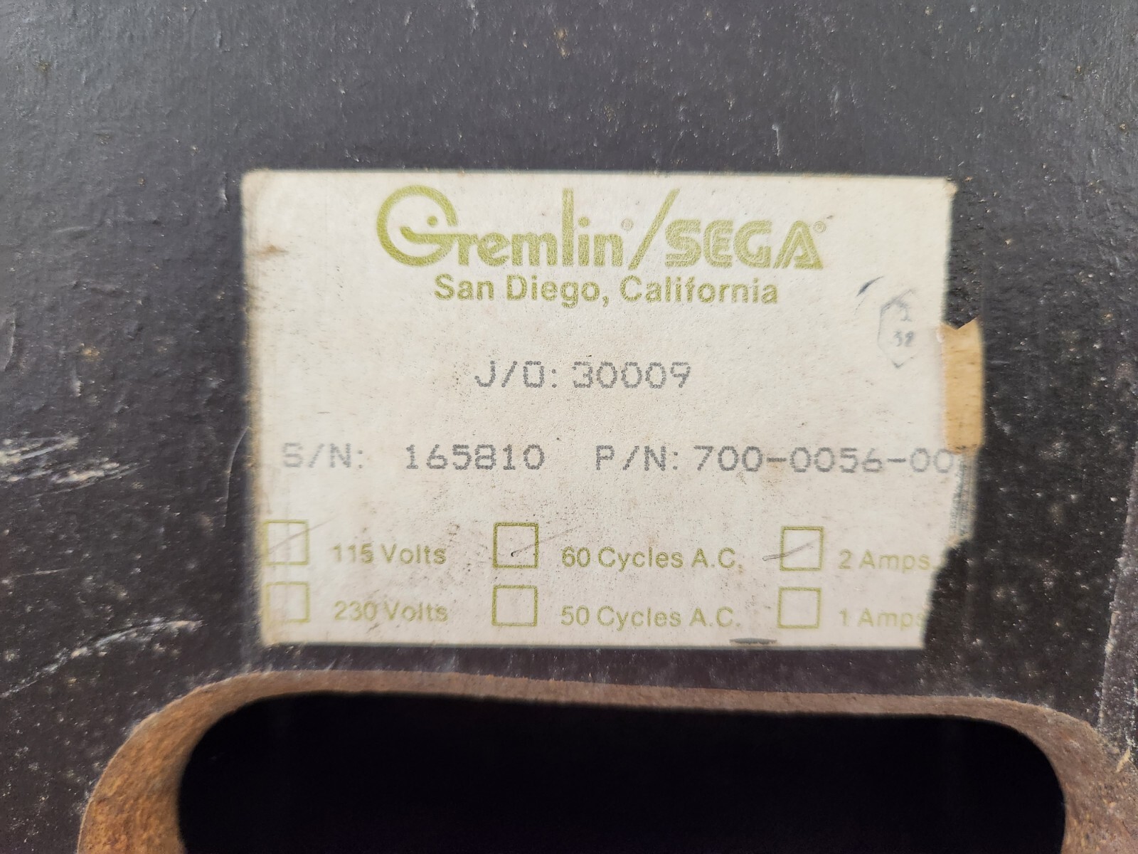 Rare Dedicated 1981 Sega Gremlin SPACE ODYSSEY video arcade game -FREE SHIPPING