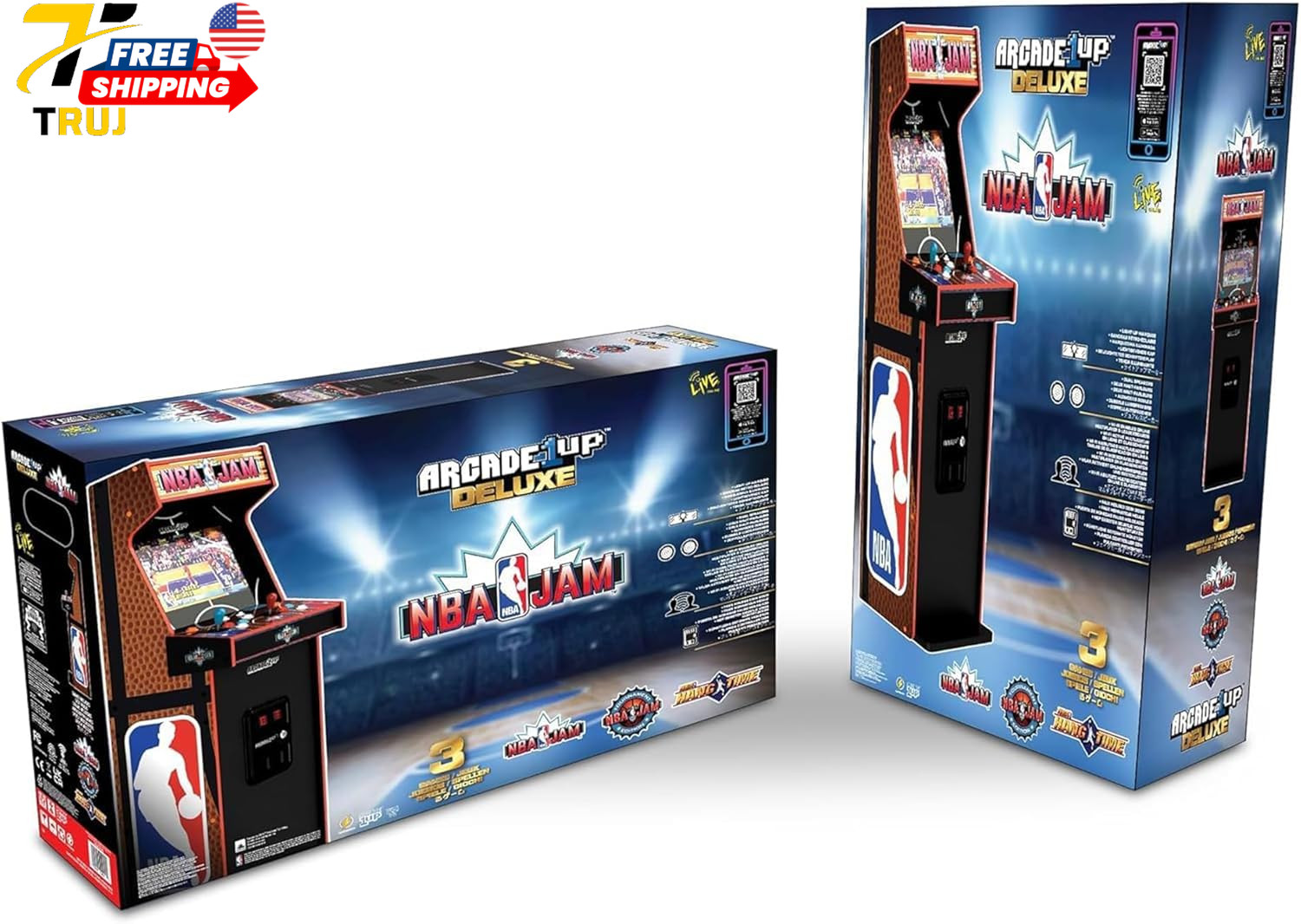2 Player Home Arcade Machine Over 5-Foot Cabinet with Online Multiplayer Light-U