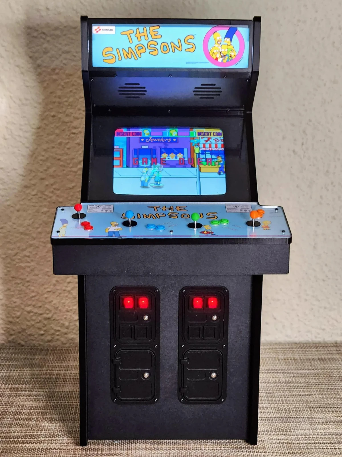 1:4 Scale The Simpsons Arcade Cabinet – Playable Miniature