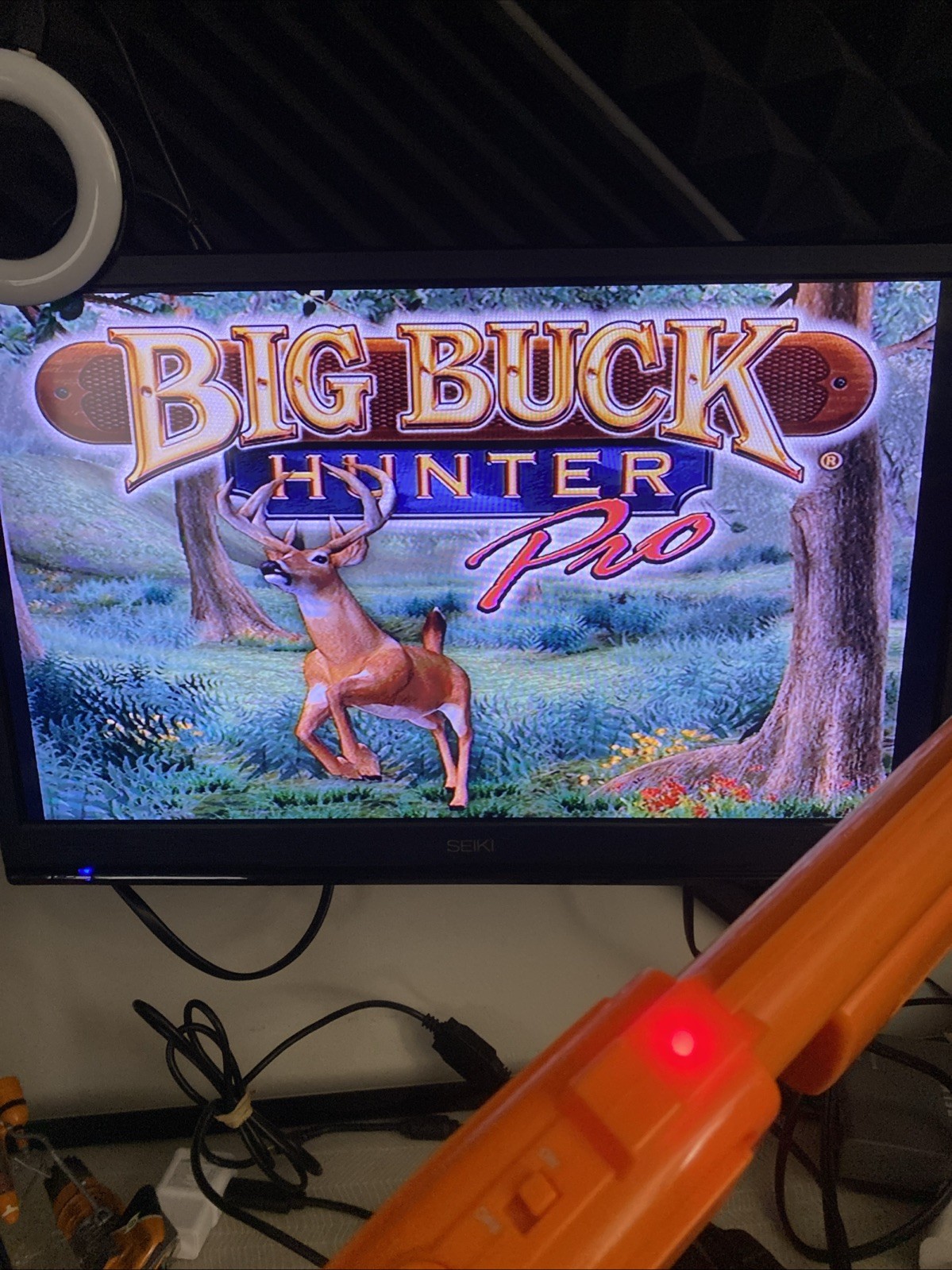 *NO SENSOR* Jacks Pacific Big Buck Hunter Pro Plug & Play TV Game Orange