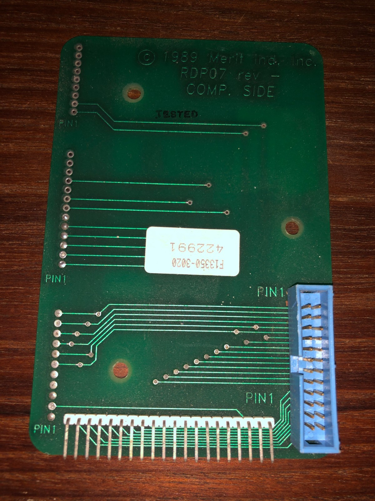 MERIT DARTS RDP07 SA1784 IO PCB DARTS ARCADE