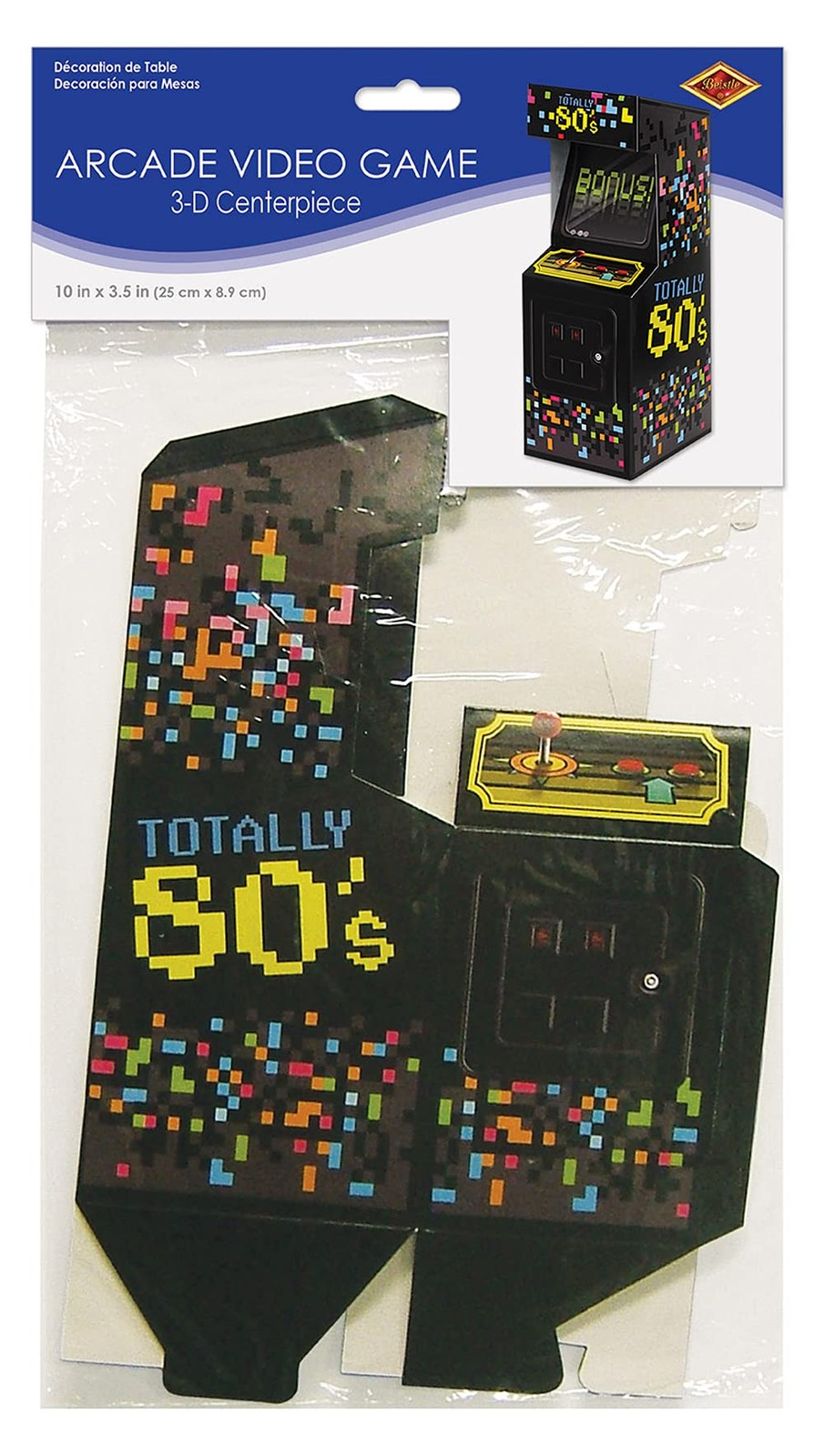 Beistle Three Dimensional Video Game Centerpiece Totally 10″, Multicolored