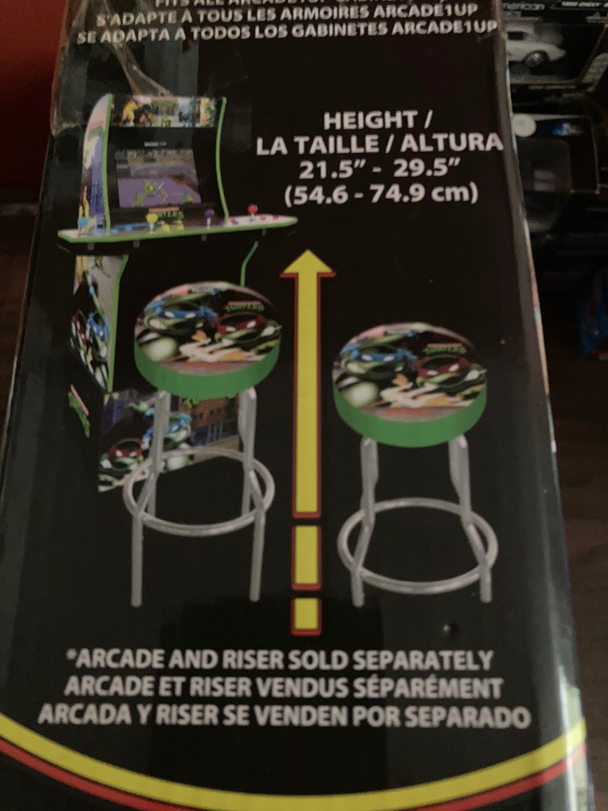 Arcade1UP Teenage Mutant Ninja Turtles TMNT Arcade Stool 🤩UNOPENED! 🐢