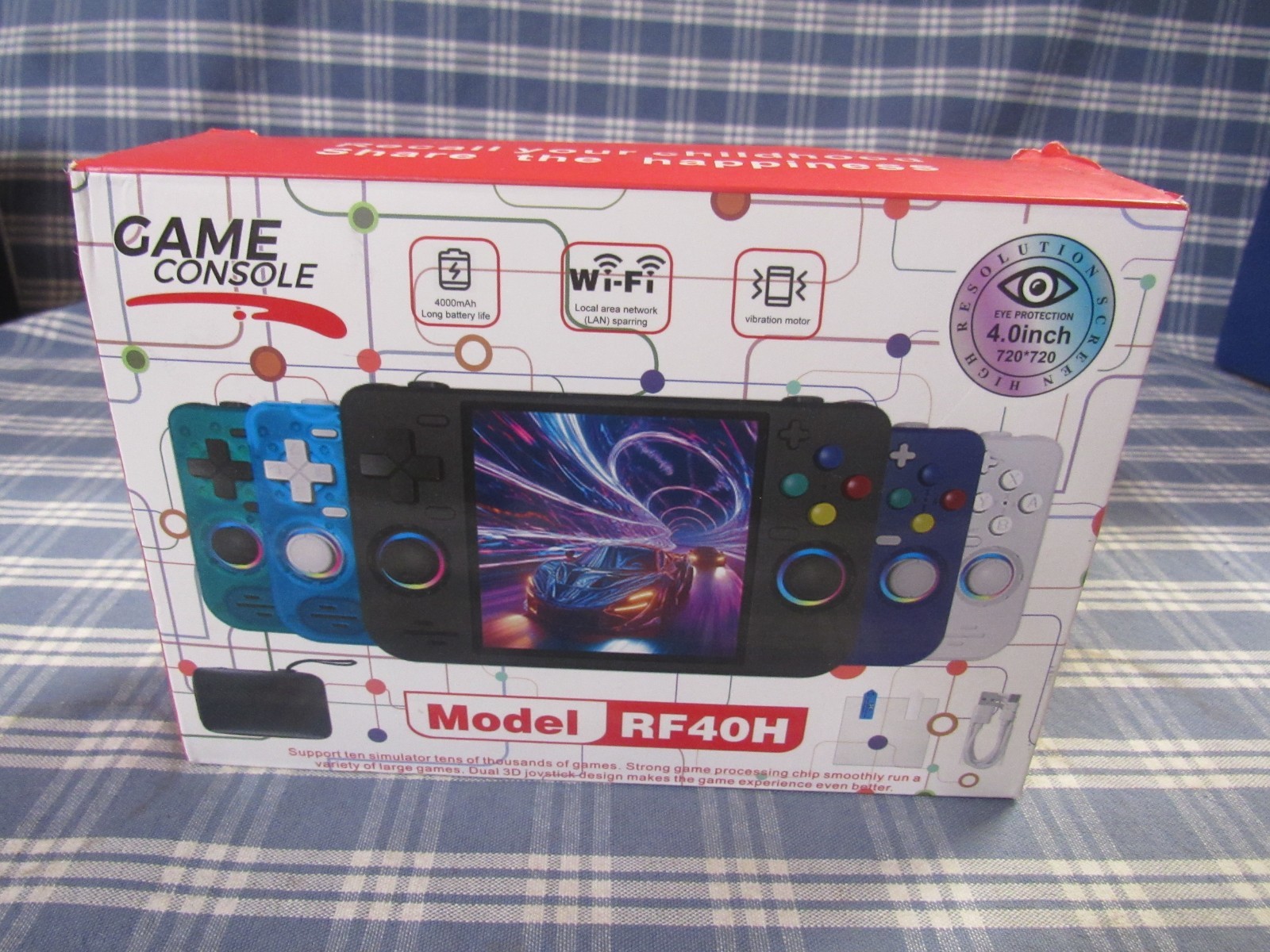 RF40H Retro Handheld Game Console 4.0″ Pre-Loaded Games (Open Box) FREE SHIPPING