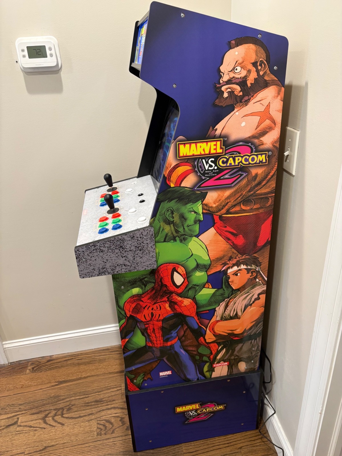 Arcade1Up Marvel vs Capcom 2 Arcade Cabinet 2 Player WiFi Riser Tested Working