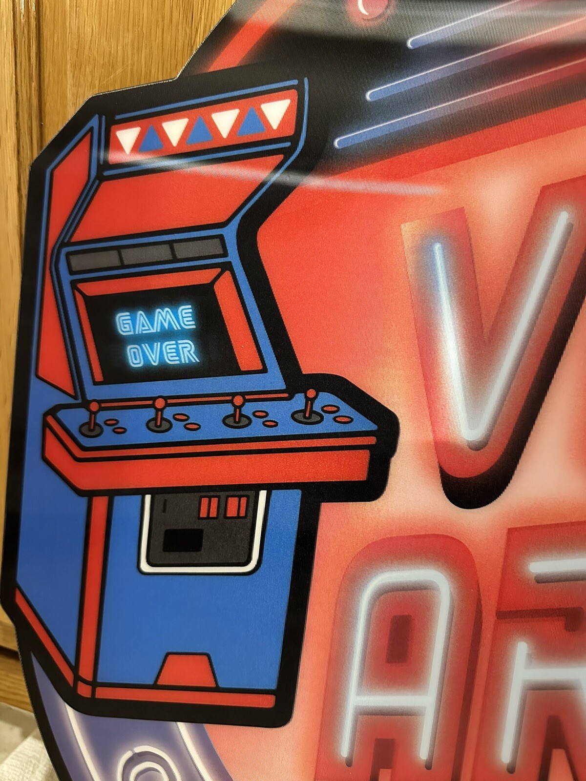 Video Arcade Game Room Sign Pinball Bar Vintage Style Wall Decor