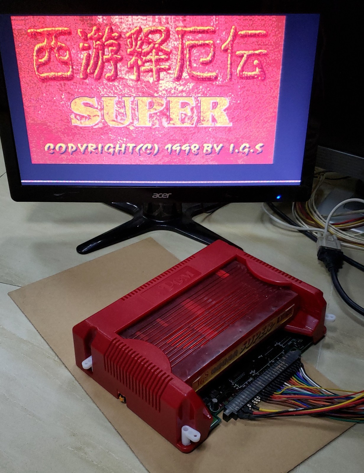 Oriental Legend Super Cartridge With PGM Mother Board IGS Arcade Video Game