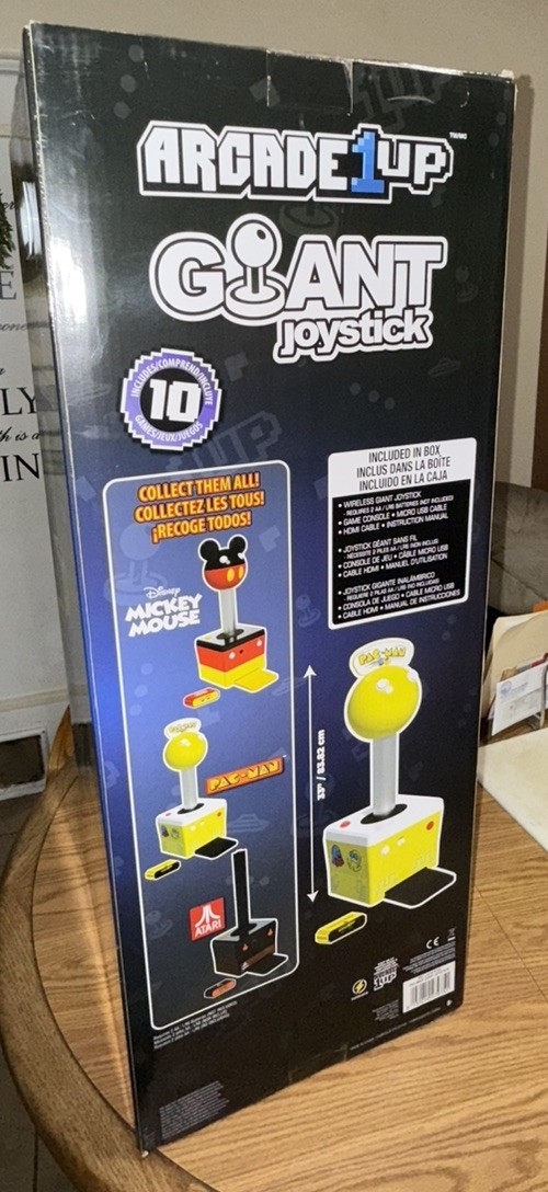 BRAND NEW! SEALED! PAC-MAN Arcade1Up Giant Joy Stick 33 inches tall