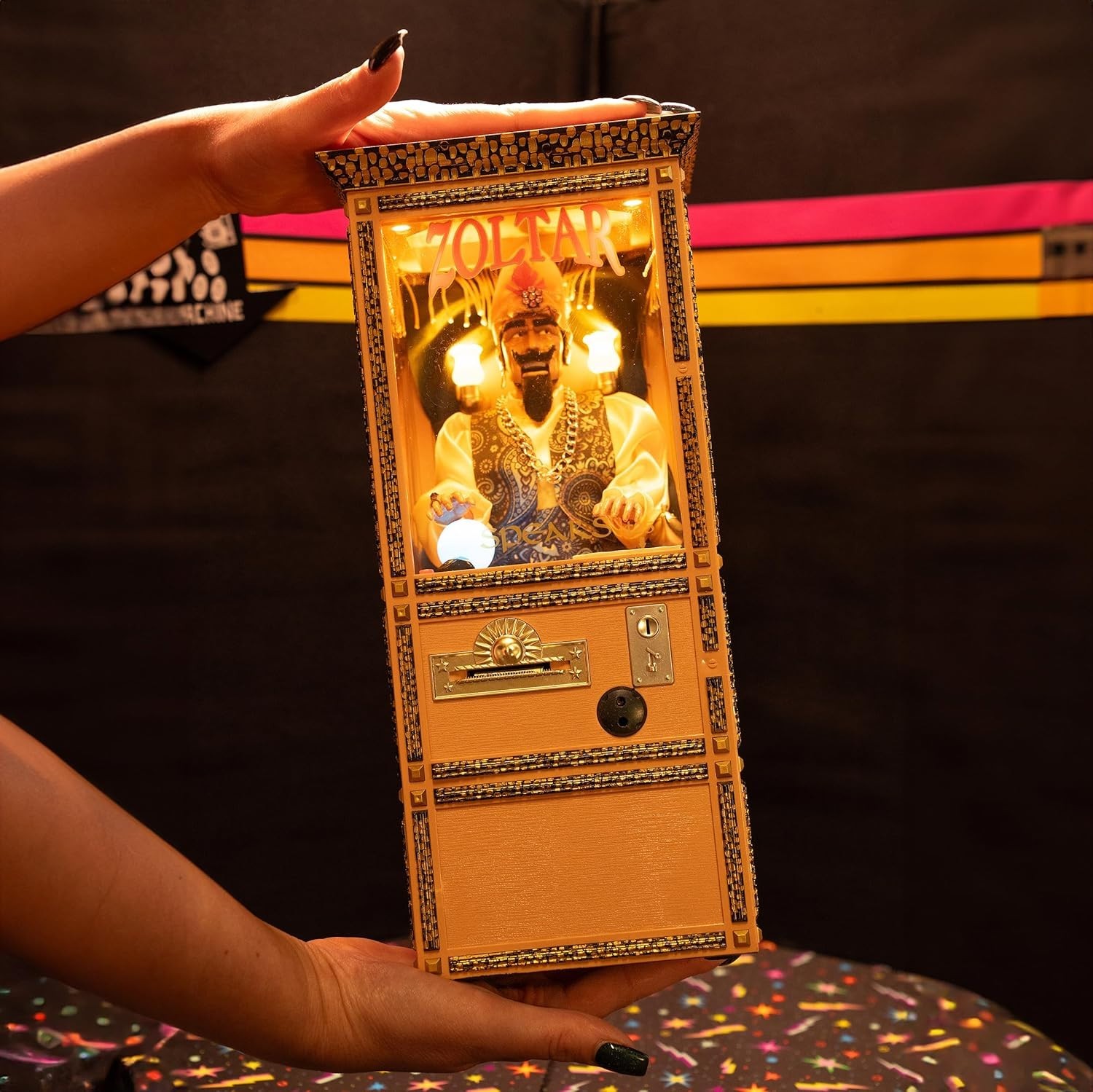 New Wave Toys Zoltar Speaks Mini Replica Fortune Teller Machine, Fully Animat