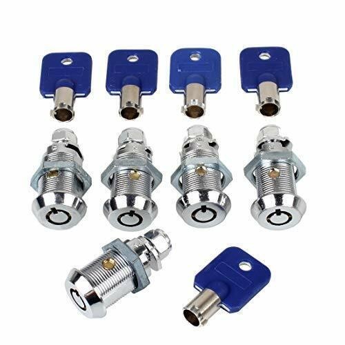 5PCS Arcade game Machine Cash Door Tool Box Tubular Cam Lock Keyed alike 7/8″(M)