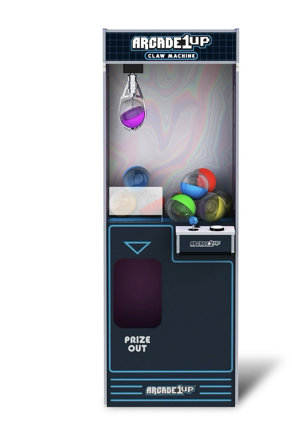 New Arcade1Up Full-Size Claw Machine 12 Capsules Light-Up Toys Games Arcade Fun