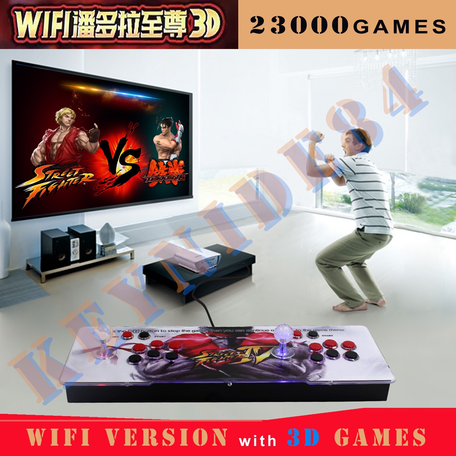 23000 Games 3D WiFi Retro Game Arcade Pandora’s Box Console Double Stick HD