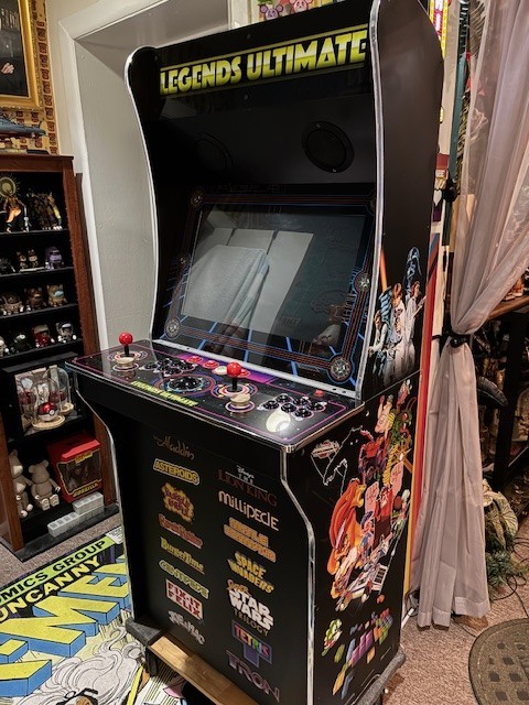 AtGames Legends Ultimate HD Home Arcade includes extra cabinet art