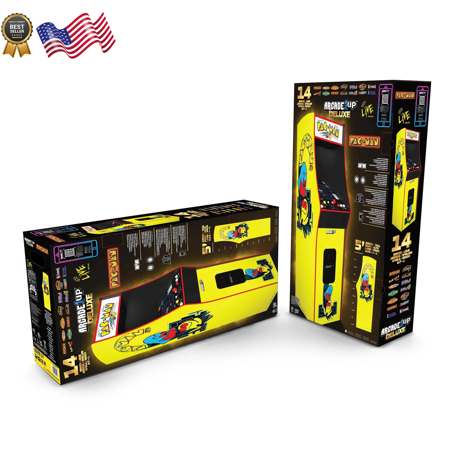 Arcade1Up PacMan Legacy Arcade Deluxe Edition FREE SHIPPING USA ONLY