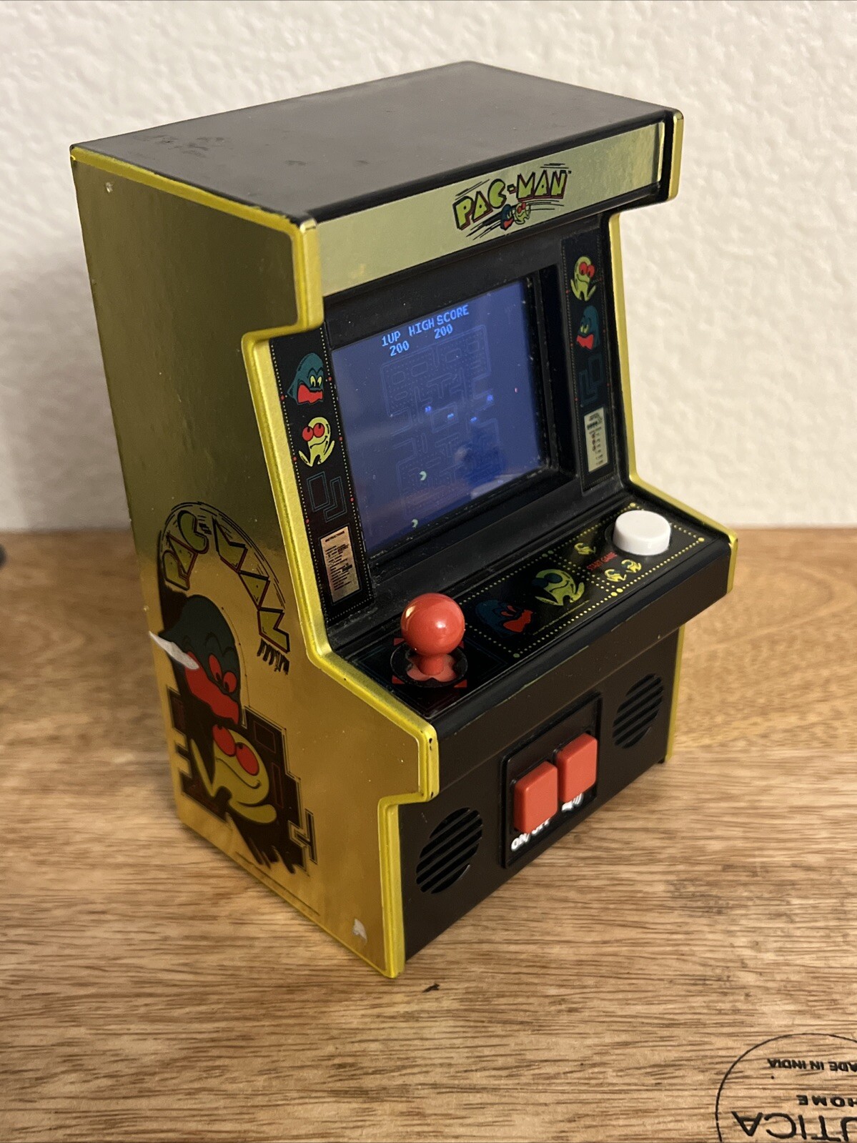 Pac Man Video Game Mini Arcade Machine Bandai Plastic Toy 2020
